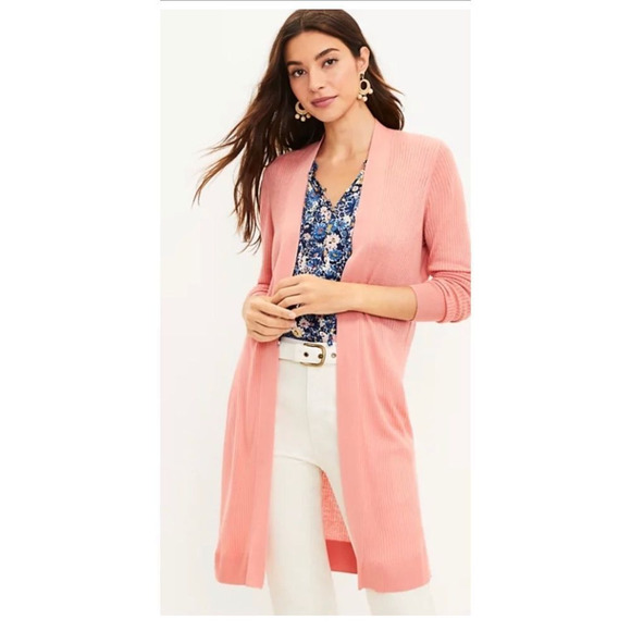 LOFT CORAL ISLANDS CARDIGAN SZ - Picture 3 of 3